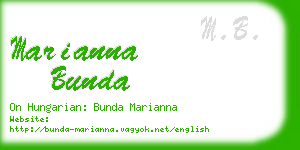 marianna bunda business card